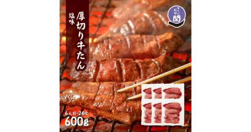 【ふるさと納税】仙台名物 閣の厚切り牛タン 特製塩味 600g(100g×6パック)【配送不可地域：離島】【1353541】