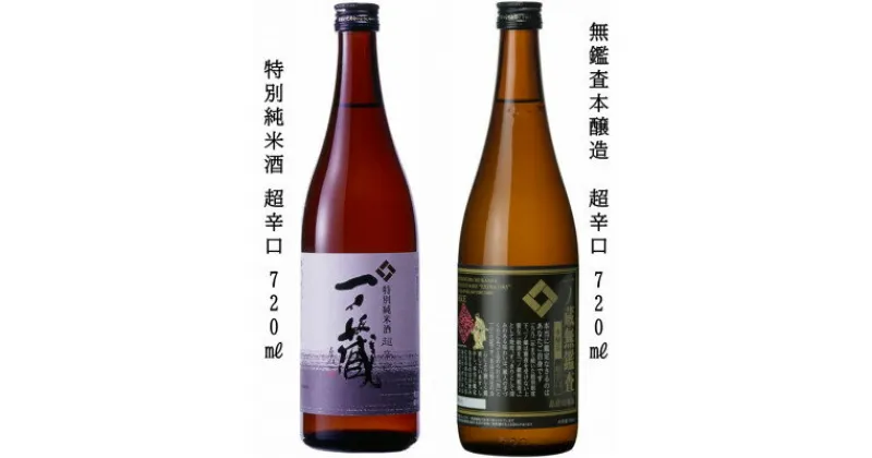 【ふるさと納税】一ノ蔵 特別純米酒 超辛口 & 無鑑査本醸造 超辛口 各720ml×1本【1514038】