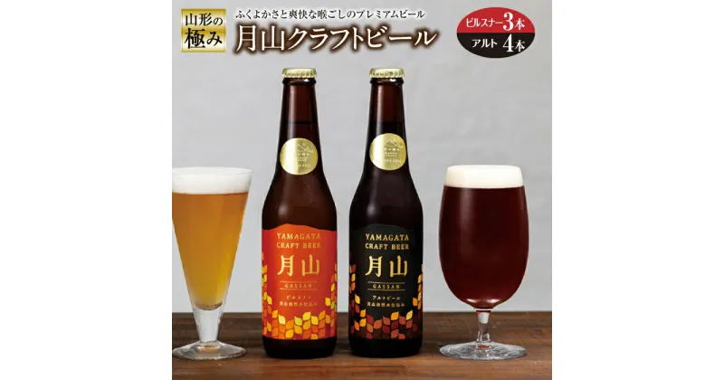 【ふるさと納税】山形の極み 月山クラフトビール F2Y-0490