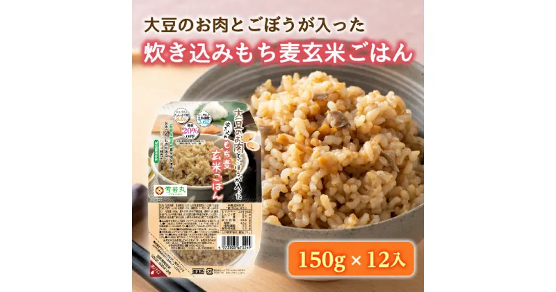 【ふるさと納税】【城北麺工】大豆のお肉とごぼうが入った炊き込みもち麦玄米ごはん12入り F2Y-5100