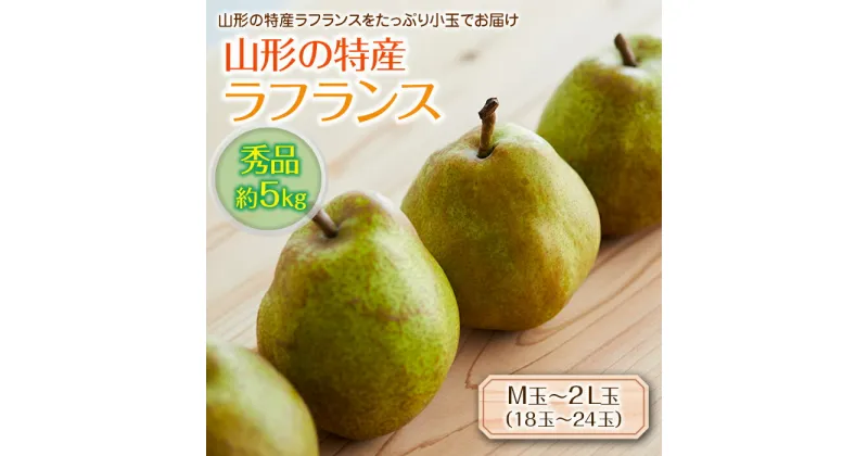 【ふるさと納税】《先行予約 2024年度発送》山形の特産ラフランス約5kg☆小玉をお届け！ なし ナシ 梨 デザート フルーツ 果物 くだもの 果実 食品 山形県 FSY-0115