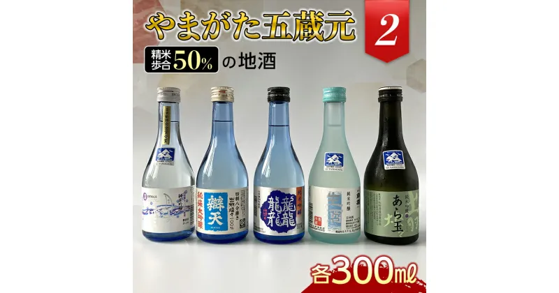 【ふるさと納税】やまがた五蔵元 精米歩合50％の地酒《2》 F2Y-3107