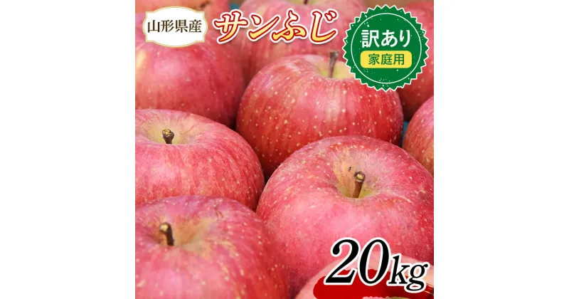 【ふるさと納税】りんご 訳あり サンふじ 20kg (10kg×2箱) 山形県産 《先行予約 2024年11月中旬から発送開始》 リンゴ 林檎 デザート フルーツ 果物 くだもの 果実 食品 山形県 FSY-0735