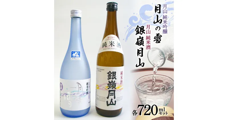 【ふるさと納税】 月山 純米吟醸 月山の雪 ・ 純米酒 セット 各720ml F2Y-3427