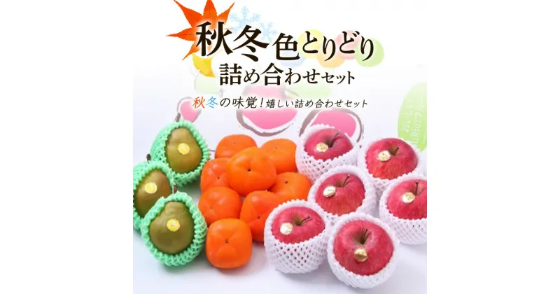 【ふるさと納税】【先行予約 令和6年度発送】秋冬色とりどり詰め合わせセット フルーツ 果物 くだもの 果実 セット 詰め合わせ 詰合せ 食品 山形県 FSY-0667