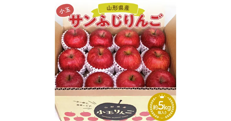 【ふるさと納税】 【2024年12月発送開始】小玉ふじりんご 山形県産 小玉りんご（サンふじりんご）約5kg 箱入り FSY-0880