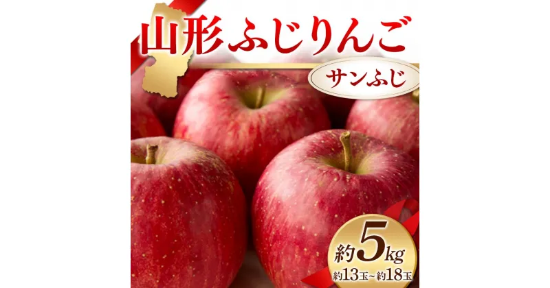 【ふるさと納税】《先行予約 2024年度発送》山形ふじりんご 約5kg サンふじ 約13玉〜約18玉 りんご リンゴ 林檎 デザート フルーツ 果物 くだもの 果実 食品 山形県 FSY-1231