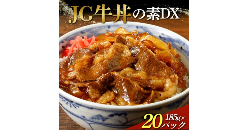 【ふるさと納税】 JG牛丼の素DX 185g×20パック F2Y-3940