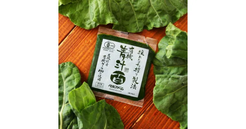 【ふるさと納税】ベルファームの冷凍有機青汁百 茨城県産ケール100% 100g×30袋 【離島・沖縄配送不可】【配送不可地域：離島・沖縄県】【1443688】