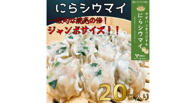 【ふるさと納税】【鹿沼新名物】ヤオハンオリジナルにらシウマイ　20個入(800g)【配送不可地域：離島】【1426392】