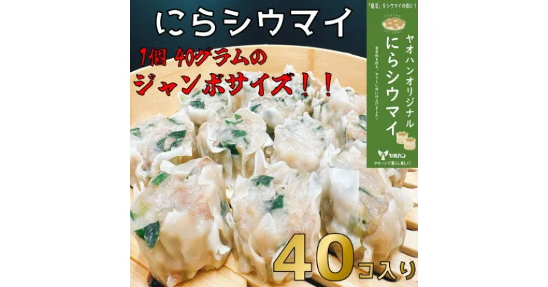 【ふるさと納税】【鹿沼新名物】ヤオハンオリジナルにらシウマイ　40個入(1,600g)【配送不可地域：離島】【1429960】