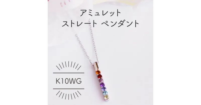 【ふるさと納税】K10WG アミュレット ストレート ペンダント(1点)【配送不可地域：沖縄県】【1345699】