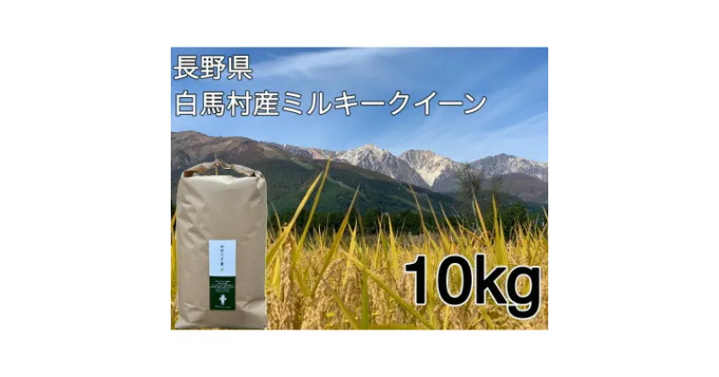 【ふるさと納税】白馬産ミルキークイーン 白米 10kg【1483812】