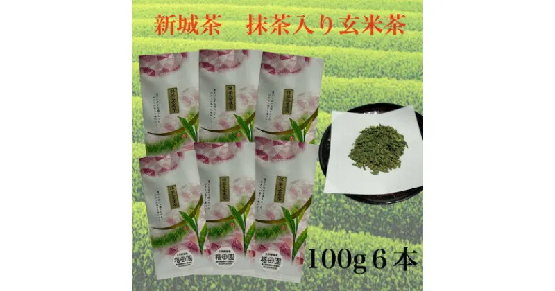 【ふるさと納税】新城茶　抹茶入り玄米茶　100g×6【1504215】