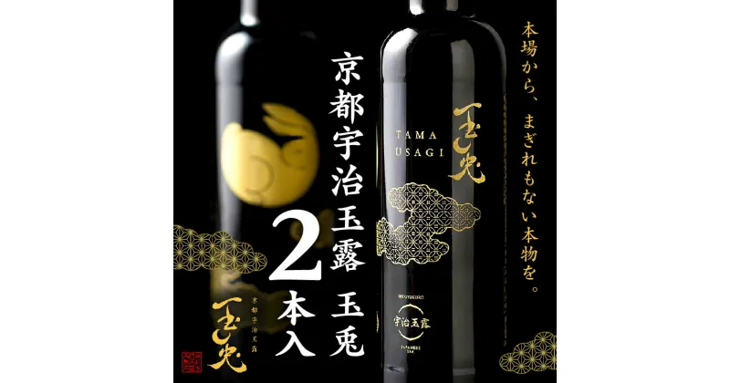 【ふるさと納税】 京都 宇治 玉露 【 玉兎 】 2本 入 ( 緑茶 日本茶 玉露 茶 茶葉 旨味 宇治茶 ボトル ドリンク 高級 新感覚 飲料 ブランド 2本 詰め合わせ お茶 贈答 ギフト プレゼント 茶 京都 宇治 6000円 )