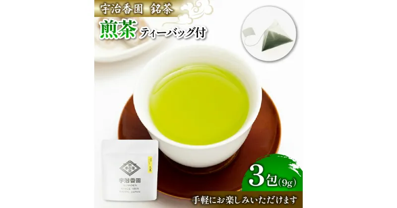 【ふるさと納税】 煎茶 天恵ティーバッグ (1袋×3包) ( 日本茶 お茶 茶 茶葉 煎茶 緑茶 9g 小分け お試し 少量 国産 飲料 飲み物 京都 京都府 )