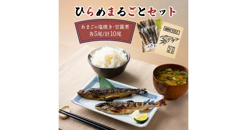 【ふるさと納税】ひらめまるごとセット （あまごの塩焼き・甘露煮　計10尾）[016-a001] 2尾入 3尾入 甘露煮 塩焼き セット 平目 ヒラメ アマゴ あまご 魚 産地直送 岡山県 鏡野町