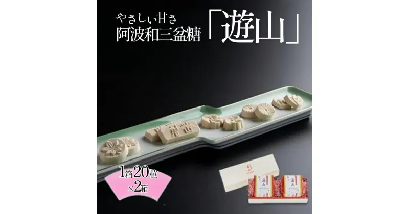 【ふるさと納税】 和三盆 阿波 和三盆糖「遊山」 1箱 20粒 × 2 和菓子 菓子 スイーツ 手土産 お土産 おすすめ ギフト プレゼント 贈答 贈り物 家庭用 お中元 お歳暮 徳島