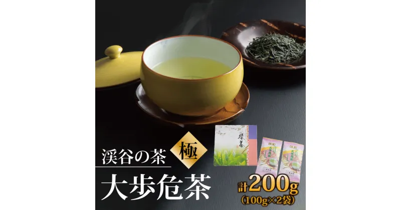 【ふるさと納税】 お茶 ギフト 100g × 2袋 日本茶 ギフト 飲料水 茶葉 農薬不使用 茶 新茶 贈り物 贈答 お中元 大歩危茶 極からきわみから 徳島県 お茶の曲風園