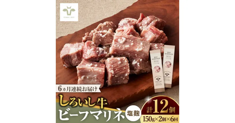 【ふるさと納税】【レビューキャンペーン実施中】【牧場直送】【全6回定期便】味付肉ビーフマリネ 塩麹マリネ2個 / 希少部位 ブランド牛 和牛 黒毛和牛 / 佐賀県/有限会社佐賀セントラル牧場[41ASAA189]