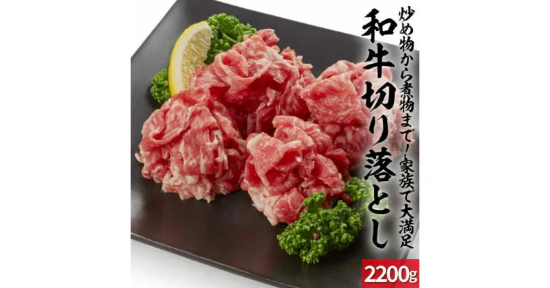 【ふるさと納税】佐賀県産和牛切り落とし 計2.2kg（550g×4パック） / 炒め物 牛丼 / 佐賀県 / 上場食肉[41AOCS056]