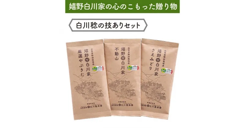 【ふるさと納税】【レビューキャンペーン実施中】白川稔の技ありセット｢極（きわみ）｣ 計300g / お茶 日本茶 嬉野茶 緑茶 / 佐賀県 / 白川製茶園 [41AIAB005]