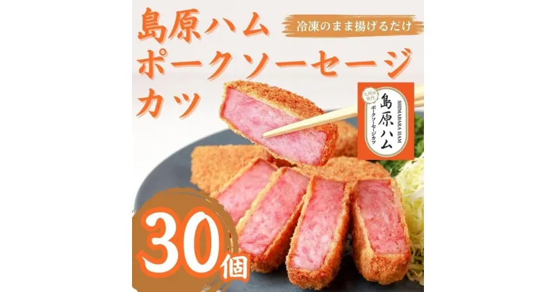 【ふるさと納税】揚げるだけ！島原ハム　ポークソーセージカツ 500g×3袋 | 食品 加工食品 人気 おすすめ 送料無料