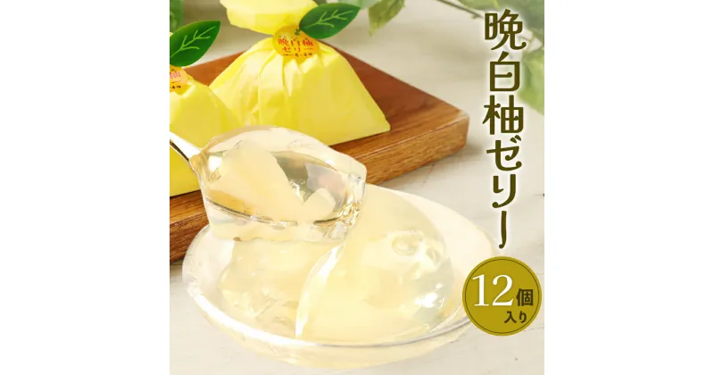 【ふるさと納税】晩白柚ゼリー 合計12個入り ゼリー 晩白柚 ばんぺいゆ 柑橘 フルーツ デザート スイーツ 果物 名産 特産 名産品 特産品 みやげ お土産 熊本 国産 送料無料