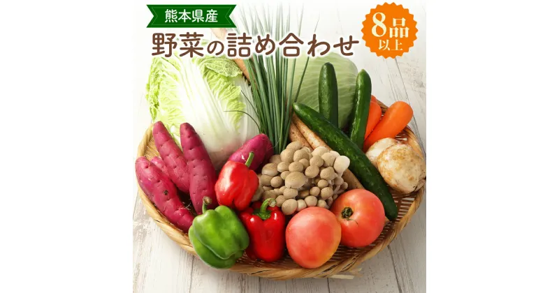 【ふるさと納税】熊本県産野菜の詰め合わせ 野菜8品以上 詰め合わせ 詰合せ セット やさい 季節の野菜 旬野菜 野菜 九州 熊本県 送料無料