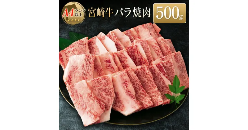 【ふるさと納税】◆宮崎牛バラ焼肉(500g1パック)