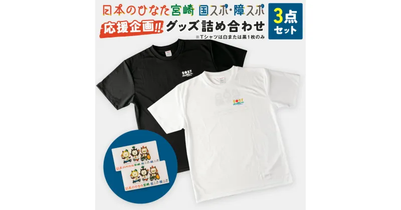 【ふるさと納税】「日本のひなた宮崎 国スポ・障スポ応援企画」グッズ詰め合わせ3点セット