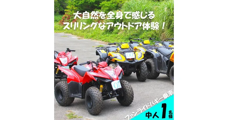 【ふるさと納税】大自然を全身で感じる スリリングなアウトドア体験！ファンライドバギー乗車（中人1名様） | バギー 体験 乗車 アウトドア アクティビティ 自然 ユインチ 沖縄県 沖縄 南城