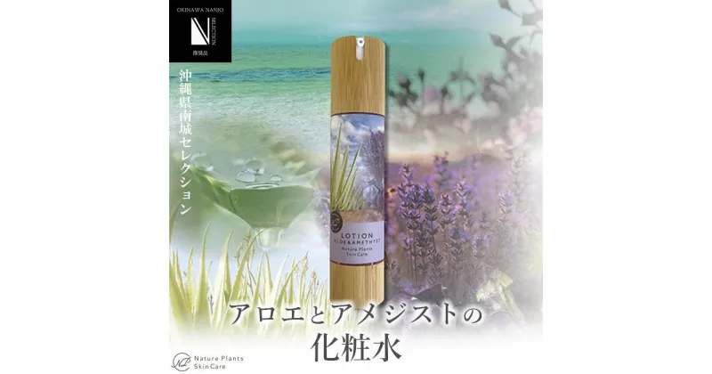 【ふるさと納税】【Nature Plants Skin Care】アロエとアメジストの化粧水 50ml | 天然素材 手作り スキンケア 美容 美 守本理恵 化粧水 天然 月桃 自然 メイクアップアーティスト メイク モデル 無添加 自然派 クリーム 美白 沖縄 海 オイル オーガニック