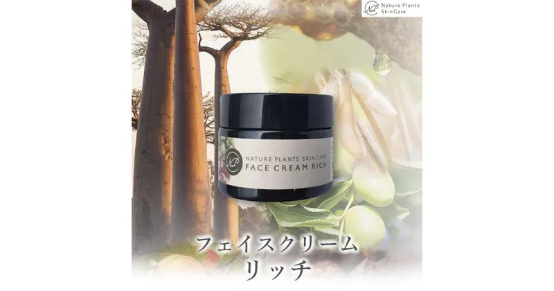 【ふるさと納税】【Nature Plants Skin Care】フェイスクリーム リッチ 50ml | 天然素材 手作り スキンケア 美容 美 守本理恵 化粧水 天然 月桃 自然 メイクアップアーティスト メイク モデル 無添加 自然派 クリーム 美白 沖縄 海 オイル オーガニック オーガニックオイル