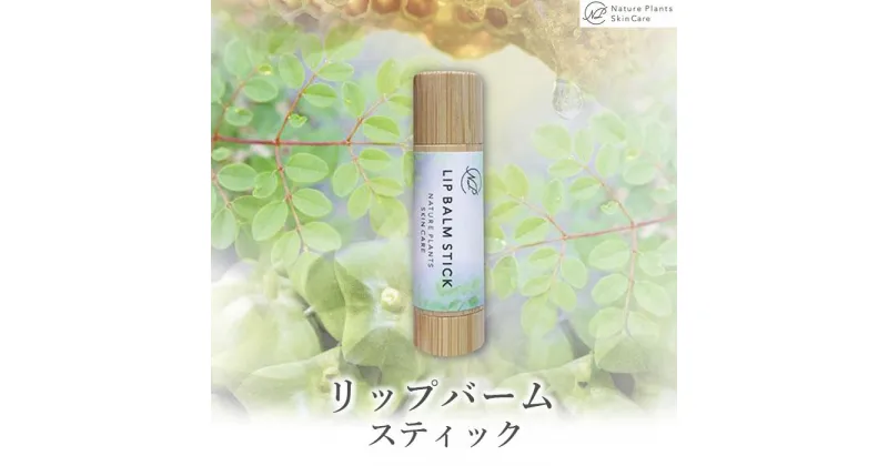 【ふるさと納税】【Nature Plants Skin Care】リップバームスティック　5ml | 天然素材 手作り スキンケア 美容 美 守本理恵 化粧水 天然 月桃 自然 メイクアップアーティスト メイク モデル 無添加 自然派 クリーム 美白 沖縄 海 オイル オーガニック オーガニックオイル