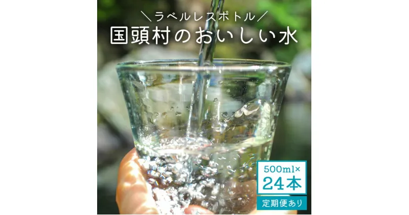 【ふるさと納税】 国頭村のおいしい水 500ml 24本 定期便 選べる 3ヶ月 6ヶ月 12ヶ月 ラベルレスボトル ソフトドリンク 飲料水 ミネラルウォーター 防災 キャンプ アウトドア 送料無料 軟水