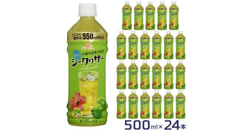 【ふるさと納税】沖縄ボトラーズ　シークヮーサージュース550ml　24本入り