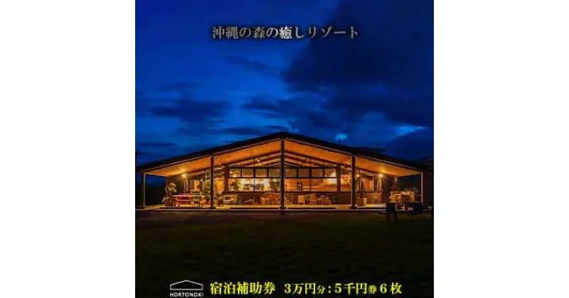 【ふるさと納税】【ホルトノキ】沖縄の森の癒しリゾート宿泊補助券（3万円分：5千円券6枚）