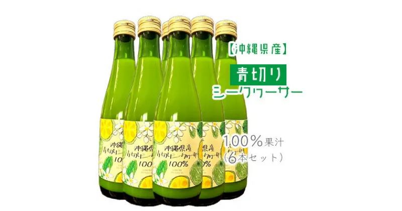 【ふるさと納税】沖縄県産青切りシークヮーサー100％果汁（6本セット）