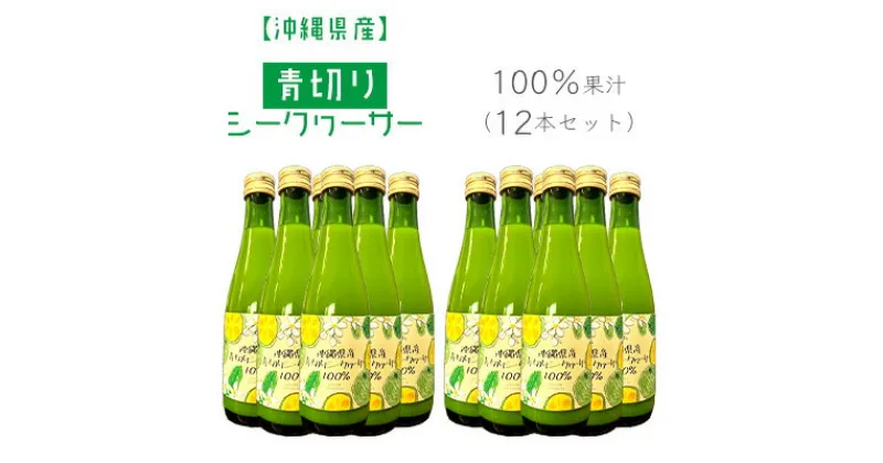 【ふるさと納税】沖縄県産青切りシークヮーサー100％果汁（12本セット）