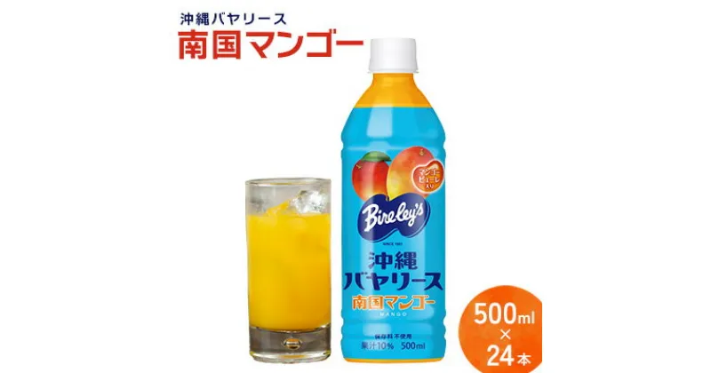 【ふるさと納税】沖縄バヤリース　南国マンゴー　PET500ml×24本入り 沖縄 バヤリーズ マンゴー 南国フルーツ 飲料 ペットボトル 500 500ml×24本 ソフトドリンク 果実飲料 フルーツ おきなわ じゅーす ジュース 1ケース ケース のみもの 飲み物 さわやか 果汁入り飲料