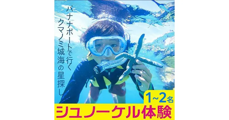 【ふるさと納税】シュノーケル 体験 「1名様～2名様」【バナナボートで行くクマノミ城海の星探し】