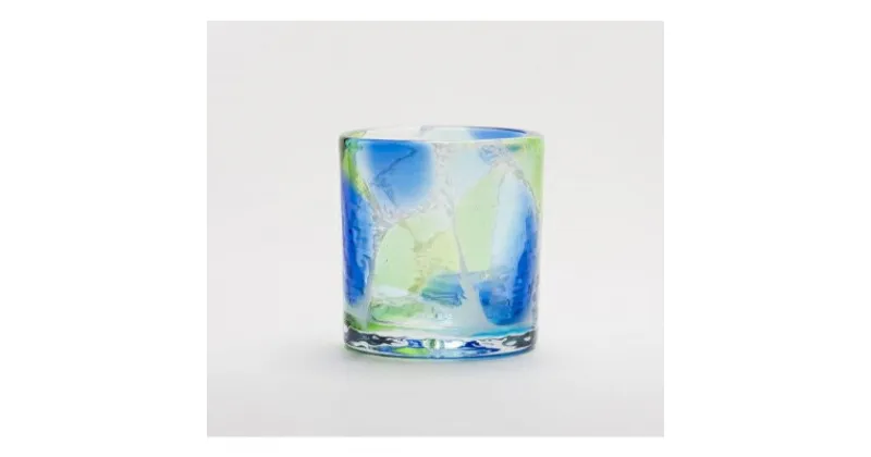 【ふるさと納税】【RYUKYU GLASS WORKS 海風】ロックグラス「海想」