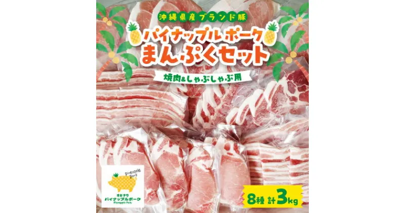 【ふるさと納税】 パイナップル ポーク まんぷくセット [ ロース ・ バラ ・ 肩ロース ・ モモ ] 焼肉 & しゃぶしゃぶ _ 豚肉 肉 お肉 人気 美味しい 【配送不可地域：離島】【1386182】