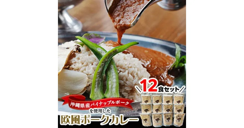 【ふるさと納税】沖縄県豚パイナップルポーク欧風カレー12食セット【1389411】