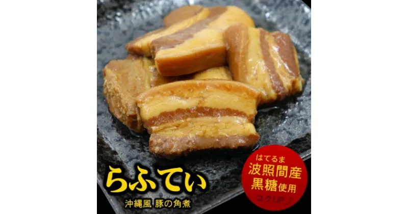 【ふるさと納税】 沖縄 の 豚の角煮 らふてぃ 310g×10袋(波照間産黒糖使用) じっくり煮込んだ柔らか ラフテー _ 豚肉 おかず おつまみ ご当地グルメ 郷土料理 人気 美味しい 【1409330】