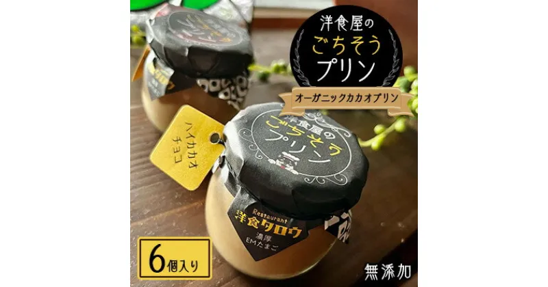 【ふるさと納税】洋食屋のごちそうプリン「オーガニックカカオプリン6個入り」無添加スイーツ【配送不可地域：離島】【1450633】