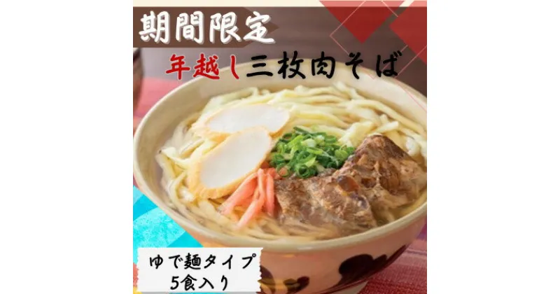 【ふるさと納税】〈期間限定〉年越し沖縄そば 三枚肉 生麺 5食セット 12/24以降順次発送【配送不可地域：離島】【1553333】