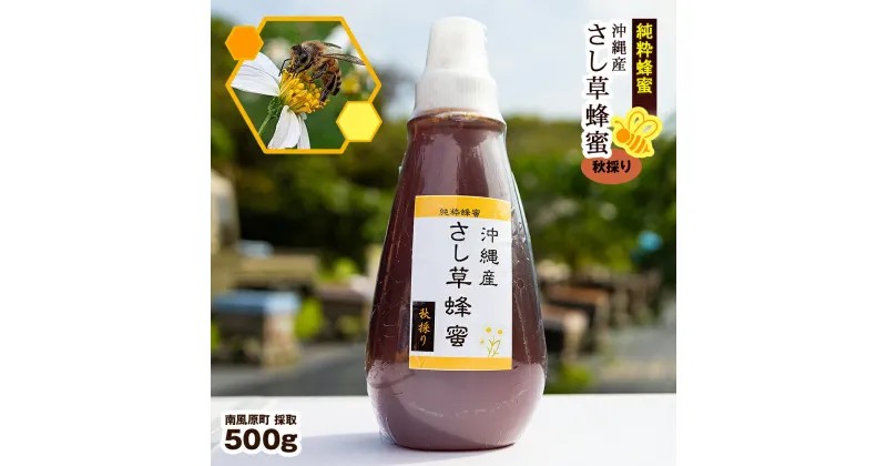 【ふるさと納税】純粋蜂蜜　沖縄産　さし草蜂蜜　秋採り　500g　南風原町採取