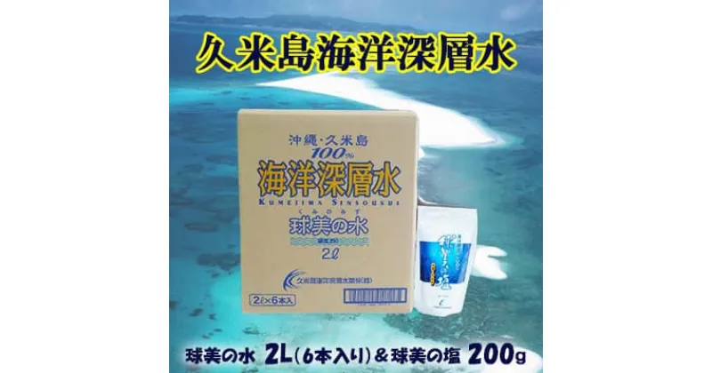 【ふるさと納税】【久米島海洋深層水】球美の水 2L(6本入り)＆球美の塩200gセット